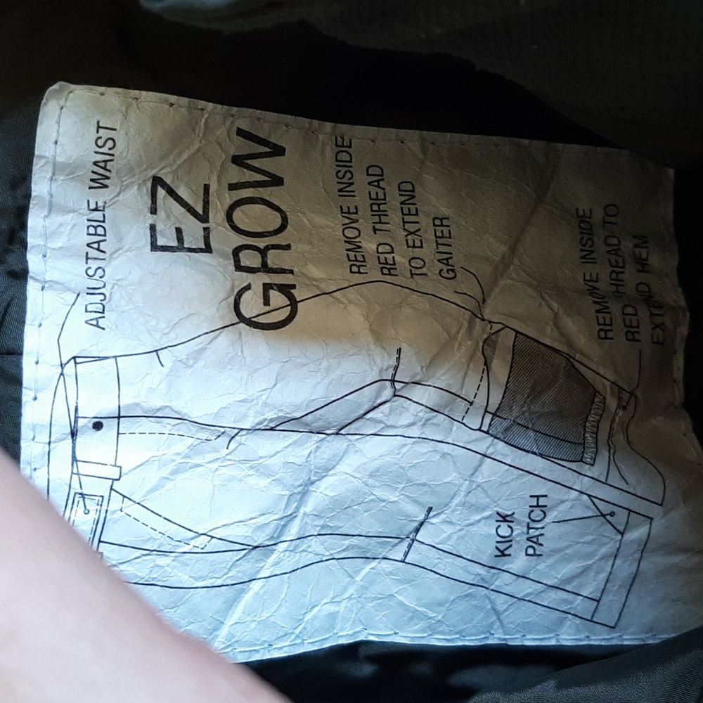 Girls Green The North Face ski pants size xs/tp with EZ grow feature - Picture 5 of 9